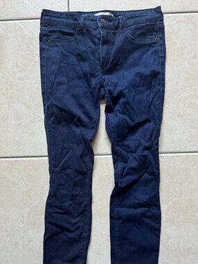 A&F navy blue jeans